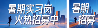 暑假实习招聘商务风公众号双封面 模板ID：s8375