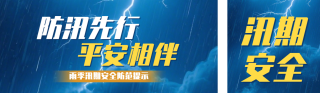 防汛预警宣传公众号双封面 模板ID：s8576