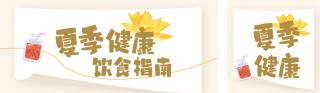 夏季健康饮食指南公众号双封面 模板ID:s8520