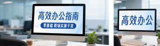 高效办公指南干货分享公众号双封面 模板ID：s8543