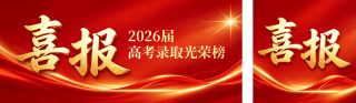 高考喜报宣传公众号双封面 模板ID：s8479