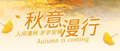 秋季文艺秋日旅游公众号首图 模板ID:9917444
